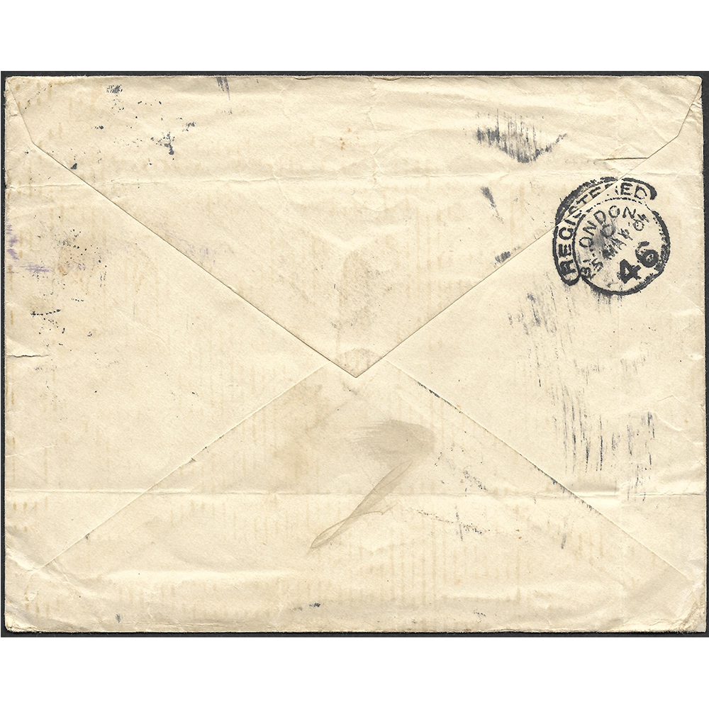24 May 1901 registered cover to St Helena from Rustock (Germany) - Image 2