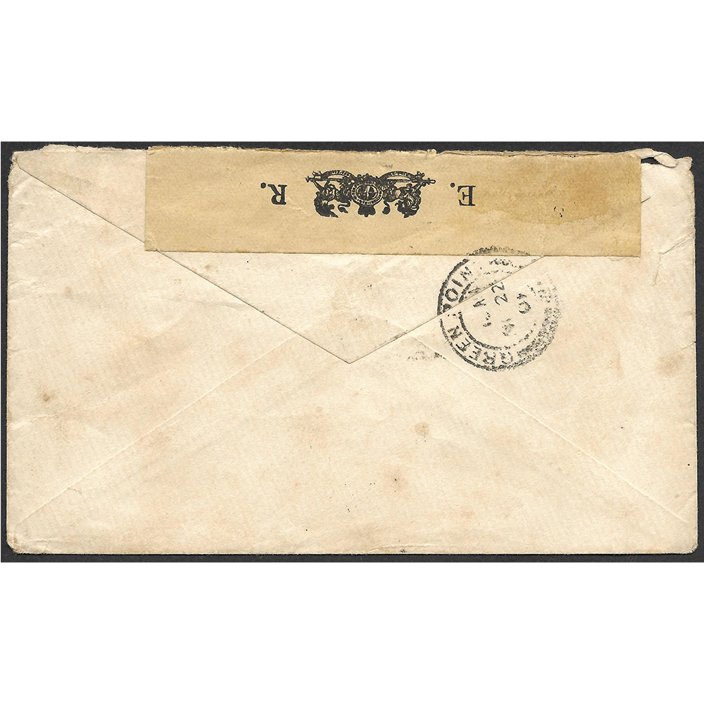 20 Nov 1901 cover from Bloemfontein to Three Anchor Bay in the Cape Colony - Image 2