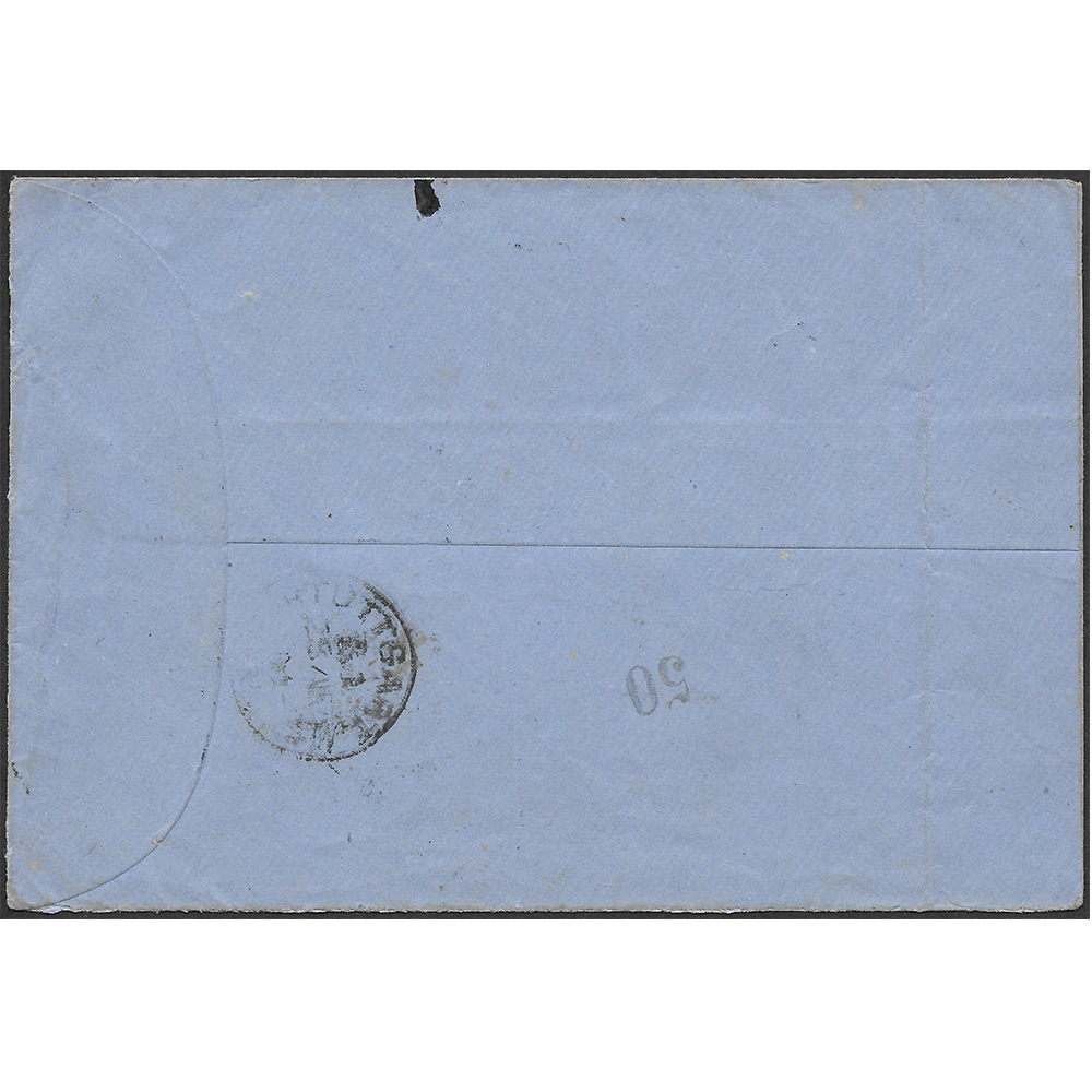 22 Jun 1901 cover to Stuttgart in Germany with eight stamps all cancelled by K101 - Image 2