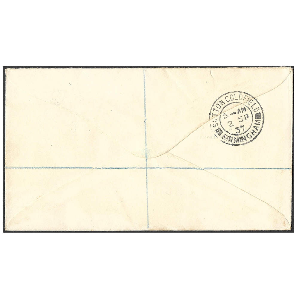 Falkland Islands Wilson registered cover with coronation set of 1937 (SG143-145) - Image 2