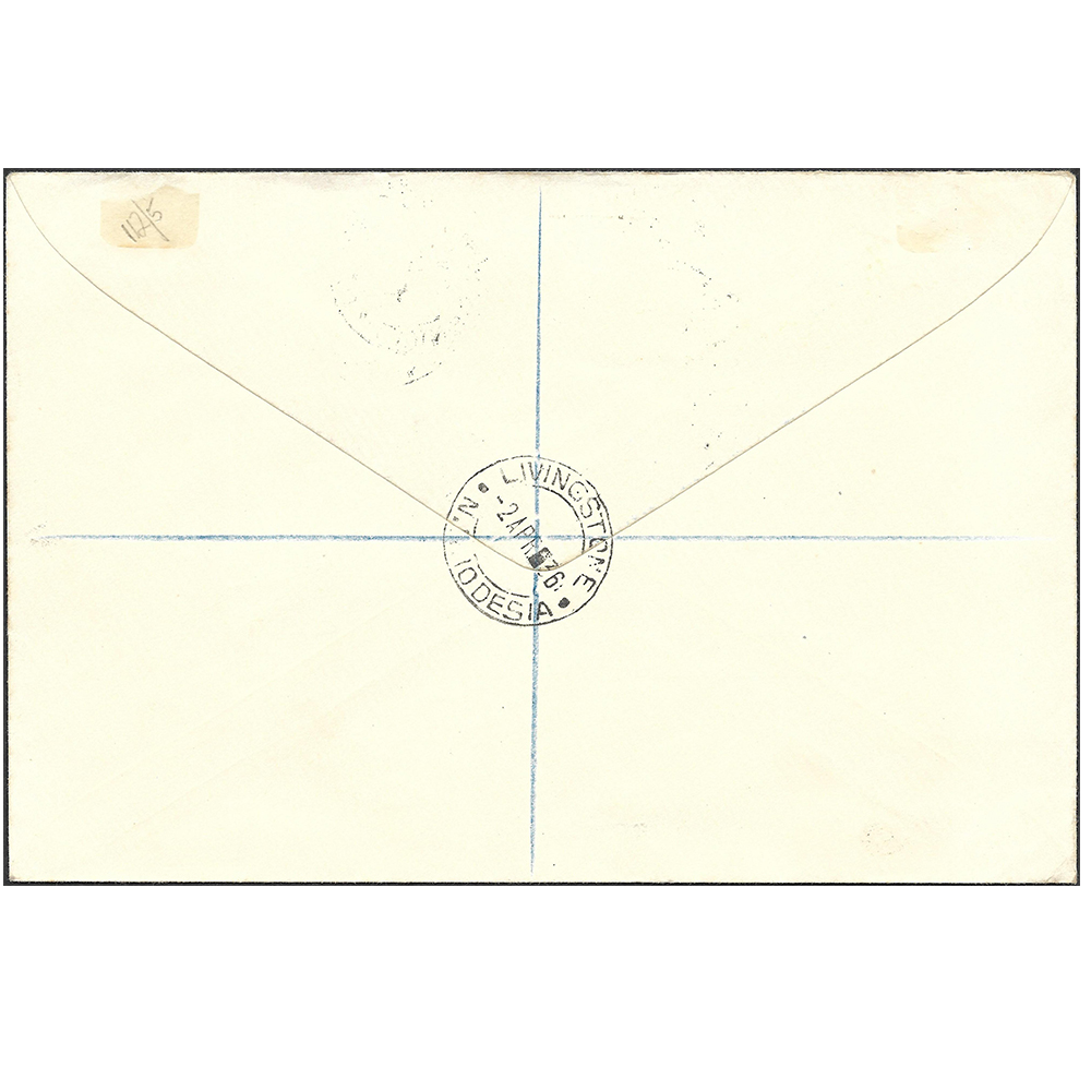 Northern Rhodesia registered cover to Southampton with silver jubilee set of 1935 (SG18-21) - Image 2