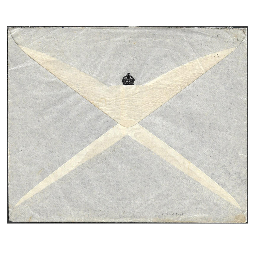 9 December 1954 airmail cover to Argyll (region in Scotland) - Image 2