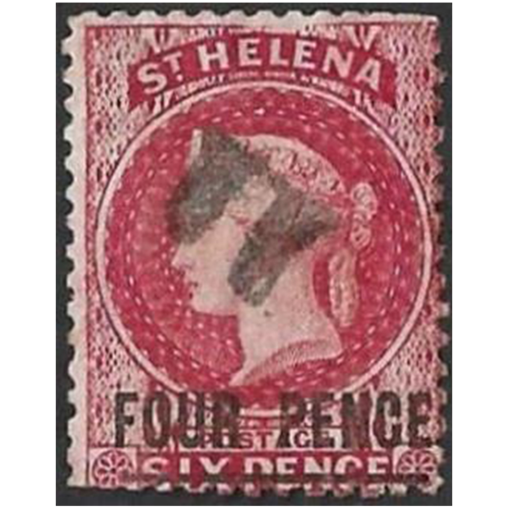 1864 4d carmine (SG13), used