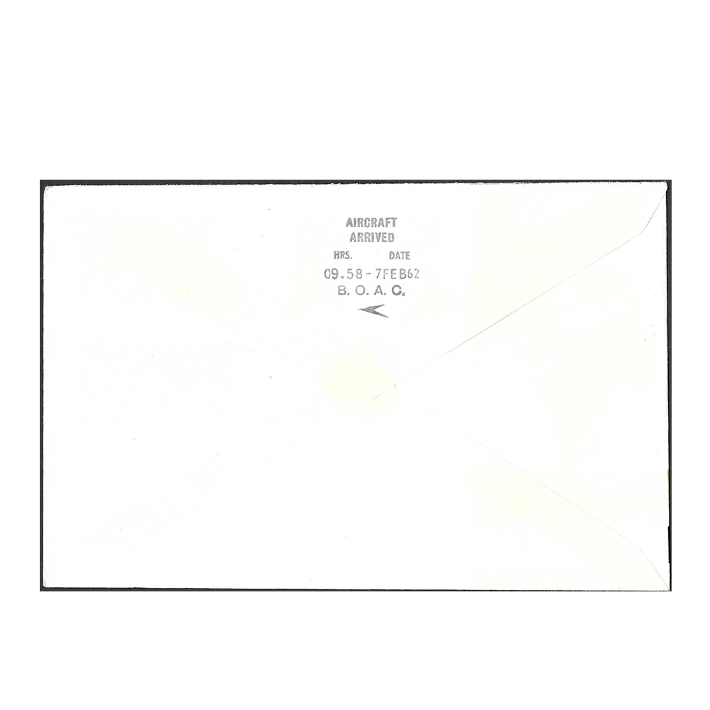 1962 first day/flight cover commemorating the 30th anniversary of the first London-Rhodesia airmail service with complete set (SG40-42) - Image 2