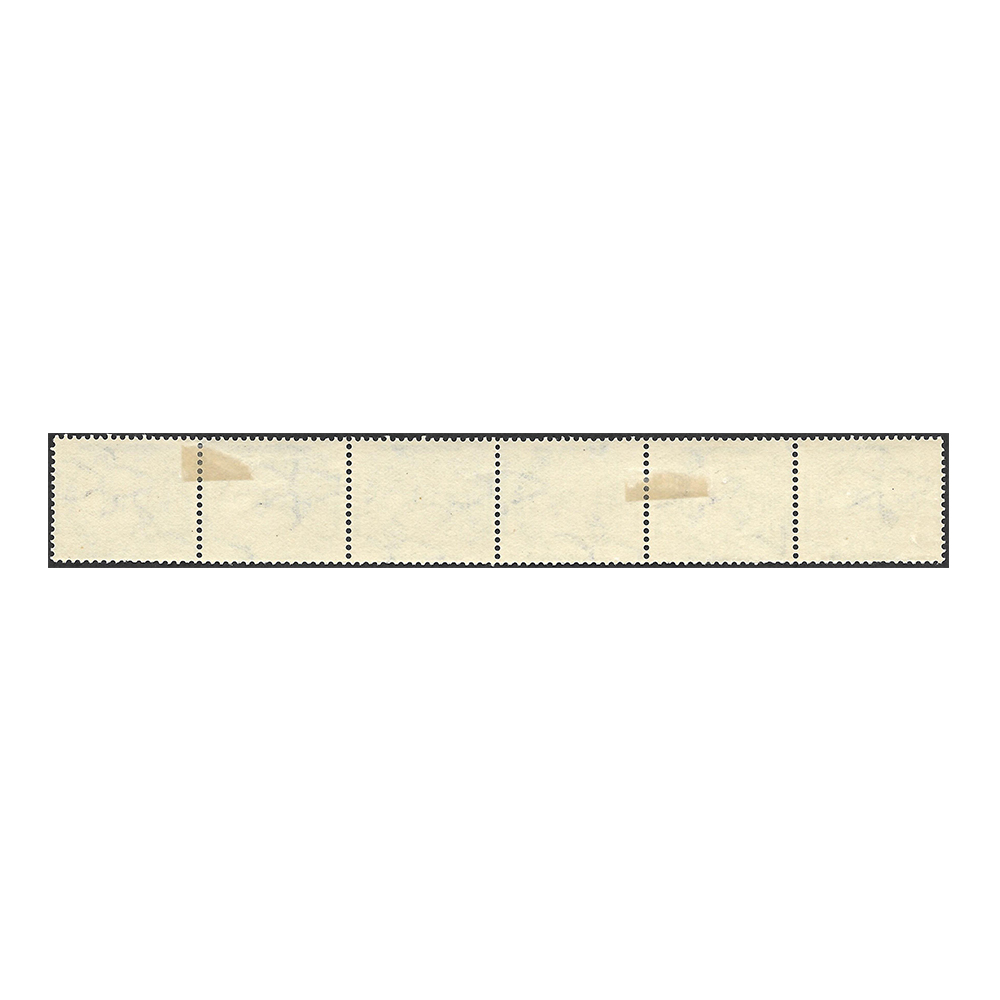 1930 Pretoria pictorial issue ½d coil strip of six showing two English and two Afrikaans stamps se-tenant (SG42a, SACC42c) - Image 2