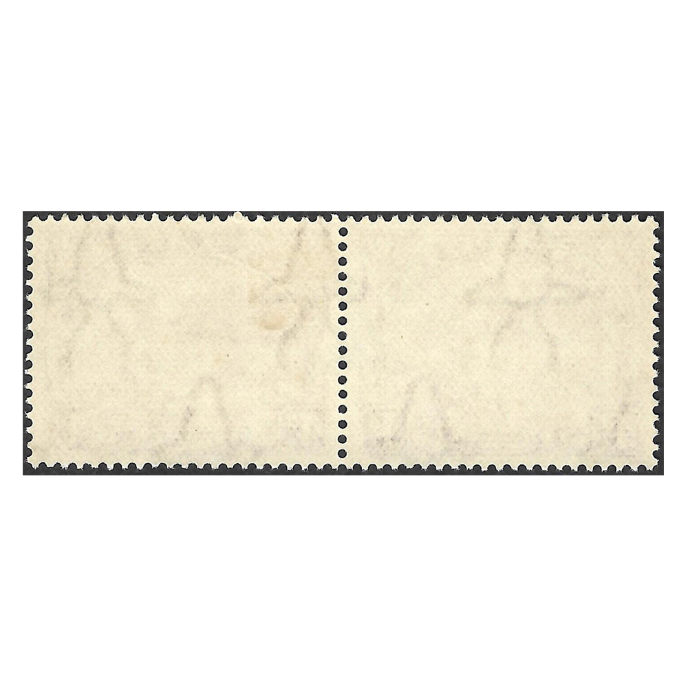 1932 Pretoria pictorial issue 4d brown inverted watermark mint pair with spear flaw on left stamp (SG46bw, SACC47v) - Image 2