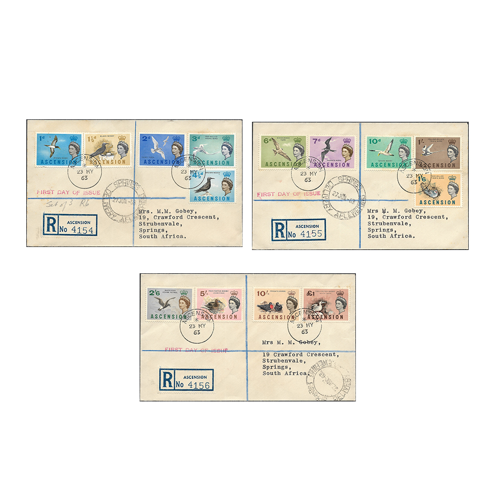 ASCENSION: 1963 Elizabeth II 1d - £1 definitive issue (SG70-83)