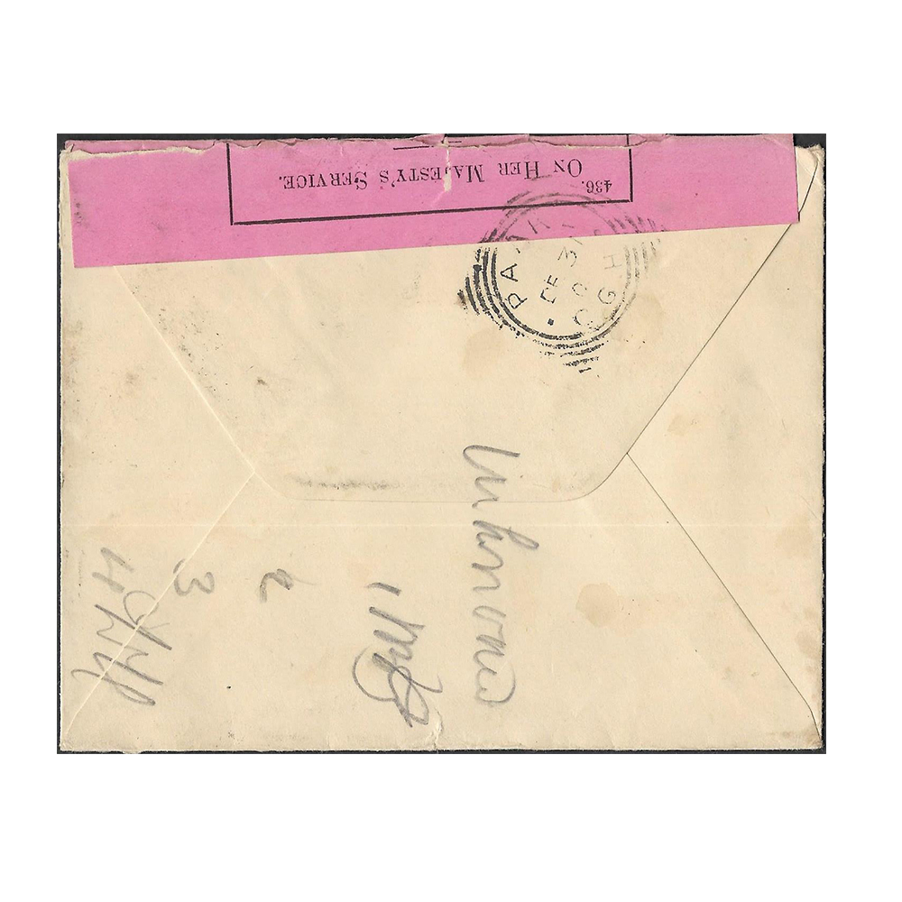 26 Dec 1900 cover from Pretoria to Paarl with arrival datestamp of 31 Dec 1900 - Image 2