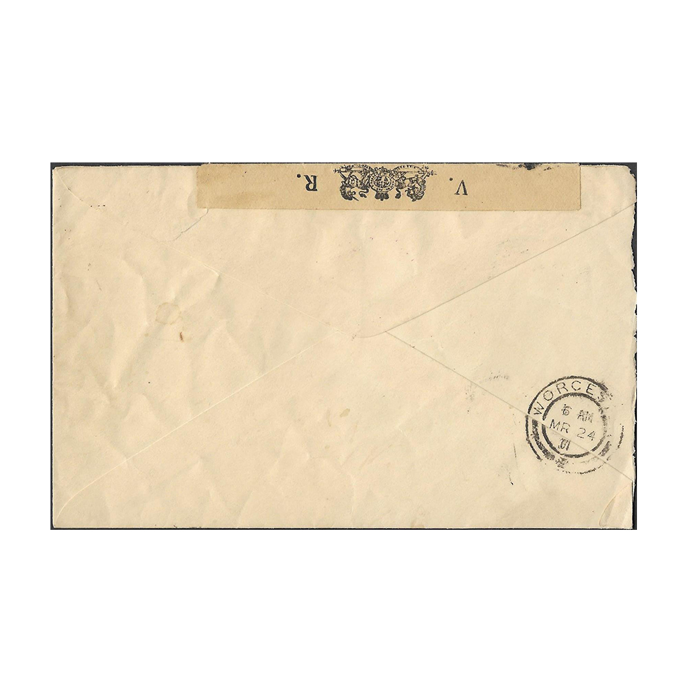 21 Mar 1901 cover from Norvalspont to Worcester with British censor seal Type 15 - Image 2