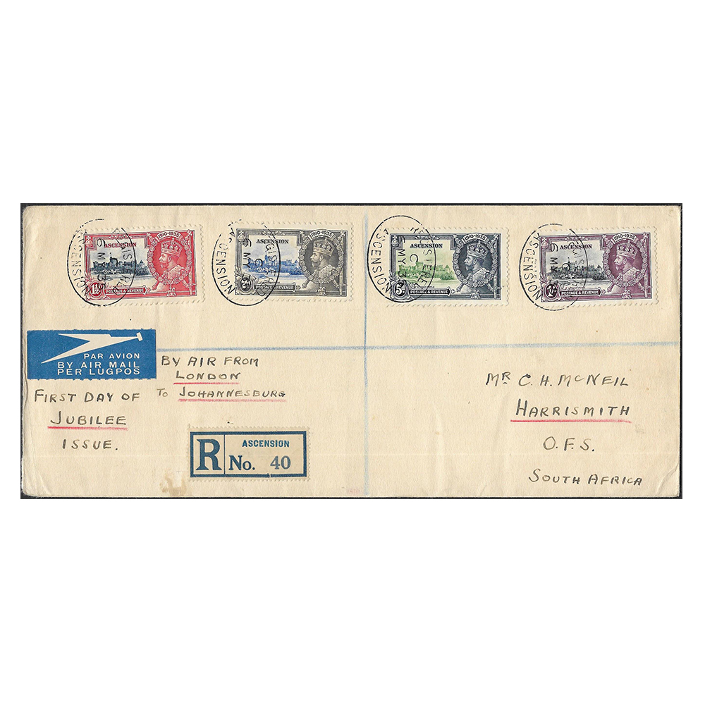 ASCENSION: 6 May 1935 Silver Jubilee (SG31-34)