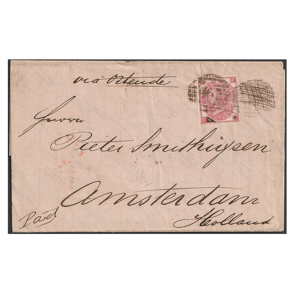 1866 3d rose Plate 4 (SG92)