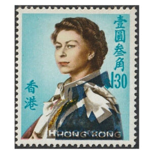 $1.30 stamp with large shift of blue colour printing
