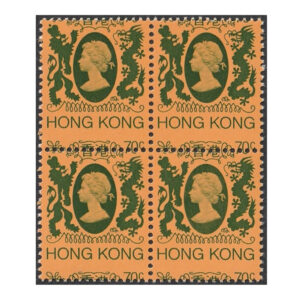 Block of four of the 70c (SG421)