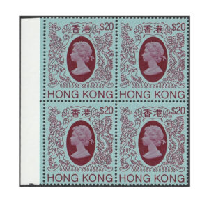 Block of four of the $20 (SG429)