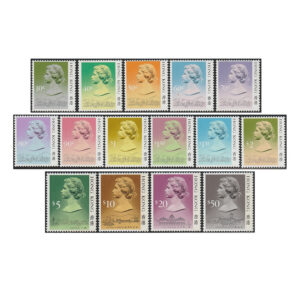 1987 QEII fifth definitive, first series (SG538A-552A, Yang 313-327)