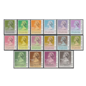 1990 QEII fifth definitive, fourth series (SG600-615, Yang 365-381)