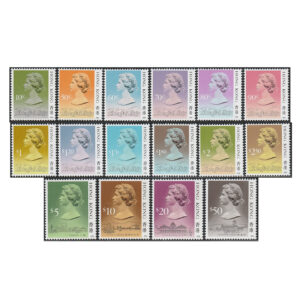1991 QEII fifth definitive, fifth series (SG600-615, Yang 382- 397)